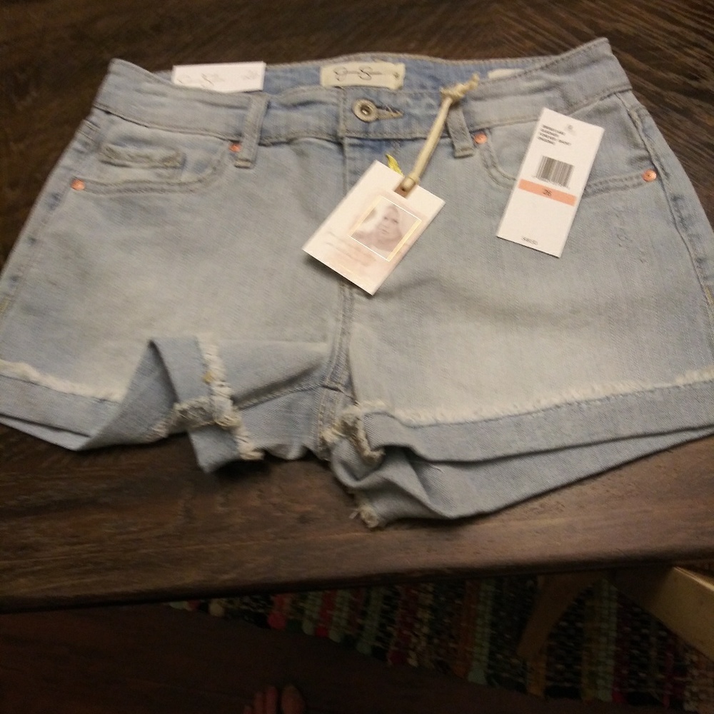 Blue jean shorts
